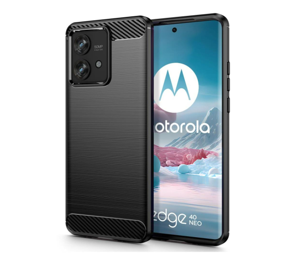 Tech-Protect TPUCarbon do Motorola Edge 40 Neo czarny - 1296564 - zdjęcie
